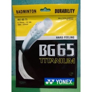 Yonex Bg 65 Ti Badminton Strings Titanium/