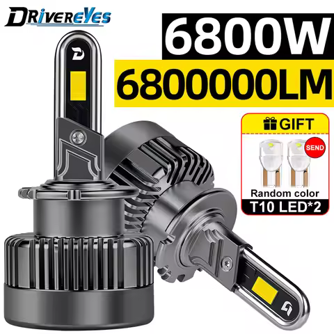 D3S D1S LED Headlights Canbus 1:1 HID D2S D4S D5S D8S D1R D2R D3R D4R Auto Lamp 6800000LM 6800W Plug