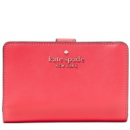 Kate Spade Staci Medium Compact Bifold Wallet in Dark Watermelon Gelato wlr00128