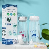 WISDOM Hands-Free Baby Bottle, Normal-Neck 8oz/240ml Feeding Bottle Set, Creative Gravity Ball with 