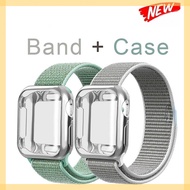 Replacement 2 in 1 Nylon Strap Band + Case Watch Wristband For Smart Watch series 7 41MM 45MM SE / 6