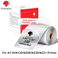 Reflective Laser Thermal Label Sticker For Phomemo M110/M120/M200/M220/M221/241BT/D520 Printer,50x50