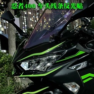 Motorcycle Sticker Kawasaki Ninja400 Modified H2/H2SX Front Sticker Reflective Waterproof Sunscreen 