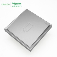 Schneider Haolang Fluorescent Gray 16A 250V Plug-In Card Power-Accessing Energy-Saving Switch with D