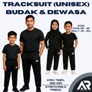 Tracksuit Yoga Scuba Seluar Sukan Sport Pants Plain Unisex Lelaki Perempuan Men Women Budak Kids Sli
