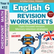 35🅿 Year 6 Latest Cambridge Primary English Topic Revision +Answer Year 6 English Worksheet Primary 