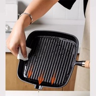 Steak Frying Pan Skillet Uncoated Household Pan Non-Stick Steak Frying Pan 22cm 24cm