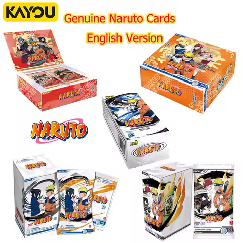 KAYOU Genuine Naruto T4W8 JIN1 JIN2 SEA English Version global version Booster Box Anime TCG Rare CR
