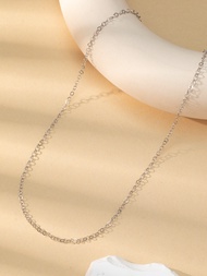 4x3 Steel Color Square Line Circle Chain 50+5cm Fashion Accessories Necklace Bracelet Decoration Handmade DIY