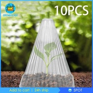 [Almencla1] 10Pcs Garden Cloche Covers Transparent, Frost Freeze Protection, Sturdy, Plant Bell Cover, Windproof Cover