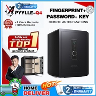 Safe Box Fingerprint Unlock Cash Box Thickened Safe Box For Home Widened Safety Box Alarm Box With L