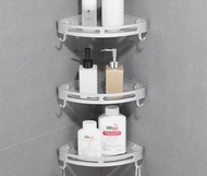 全城熱賣 - 浴室洗手間置物架廁所三角架收納架壁掛衛生間轉角架（亞光標準三角三層）