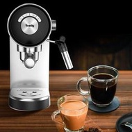 Tenfly意式咖啡機家用小型半自動20Bar萃取濃縮不銹鋼蒸汽打奶泡