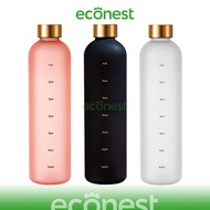 Econest 1 Liter Drinking Bottle Portable Drinking Water Bottle Sports Bottle School Water Bottle Dri