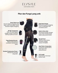 Jafra ELYSYLE CONTOURING PANTS (BLACK - 3XL) Legging Kesehatan Shaper Shaping Shapewear