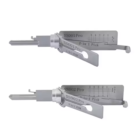 Lishi 2 in 1 Style SS001 SS002 pro lock pick and decoder