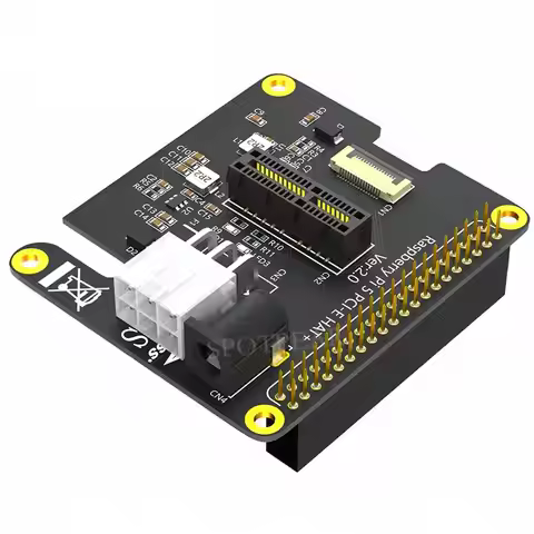 Raspberry Pi 5 PCIe Slot Expansion Board FFC Connector to Standard PCIe x1
