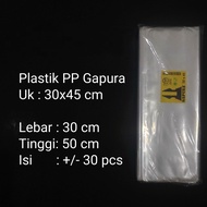 Clear PP Plastic Bag size 30x45 35x50 Laundry Plastic
