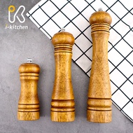 5 Inch/8 Inch/10 Inch Oak Stainless Steel Ceramic Core Pepper Shaker Manual Grinder Coarse Salt Spic