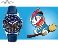 (Real Photo)Original Fossil Mens Grant Sport Chronograph Blue Leather Watch FS5373 Jam Tangan Lelaki