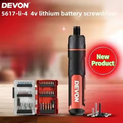 DEVON 5617 4V Cordless Electric Screwdriver Type-C Rechargeable 2000mah Drill Bit Smart Screwdrivers