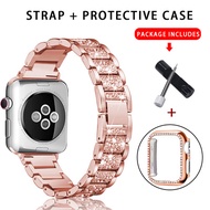 Strap + Case Suitable for Apple Watch 40mm 44mm 38mm 42mm  band for iwatch series 5 4 3 2 1 stainles