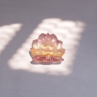 千層螢石九尾仙狐 螢石擺飾 水晶礦石 手雕狐狸