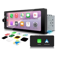 6.86 Inch 1Din Touchscreen Car Stereo Support Carplay Android Auto Navigation GPS MP5 Player Hands-F