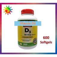 Kirkland Vitamin D3 - 600 Softgels