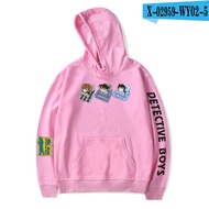 2023 NewAnime Detective Conan Hoodies Men Women Autumn gray Sweatshirts Fashion Hooded print Detecti