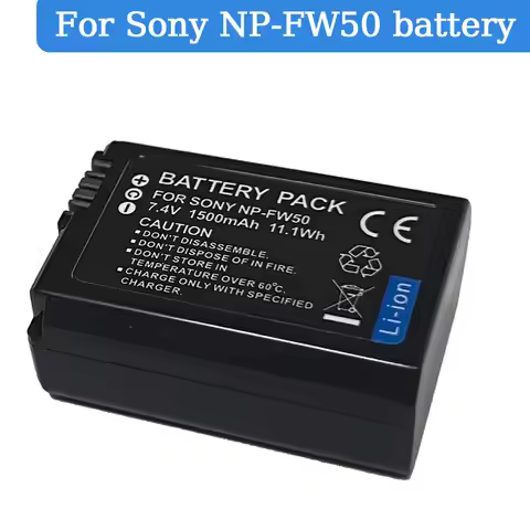 For Sony NP-FW50 Battery Camera A6000 A6300 A6400 A5100 A7R2 A7M2 NEX7 NEX3 A33 A55 NPFW50 Batteries