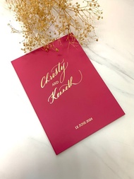 【客制】結婚證書套 書約套 西洋書法 名字設計 定制 記念