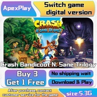 [Buy 3 Get 1 Free] Crash Bandicoot N. Sane Trilogy Switch Digital Game