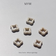 MYW.ACCESSORIES - Signature Set - WHITE Charms ♻️made from upcycled plastic♻️