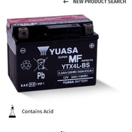 YUASA BATTERY YTX4L ORIGINAL Mio i 125 Soulty Soul i 125