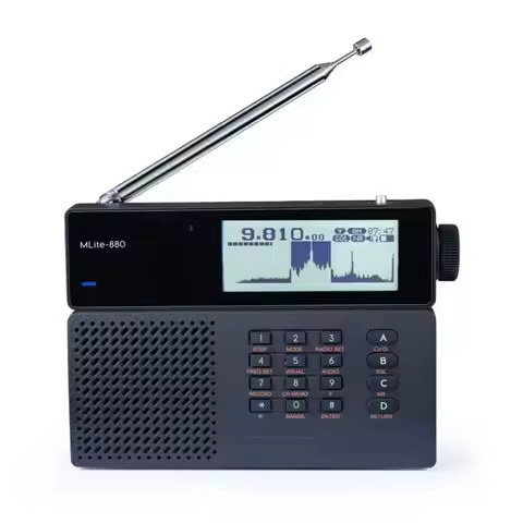 AS95-Mlite-880 Digital AM FM RDS Receiver Portable Radio Mini Long Wave Medium Wave Short Wave Full-