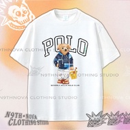 24h shipping N9THNOVA Bear Polo Street Style High-quality T-shirt, Unisex 4