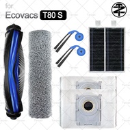 For Ecovacs Deebot T80 S Accessories: Dust Box, Mopping Roller Cap Cover, Main Brush Cover, Filter, 