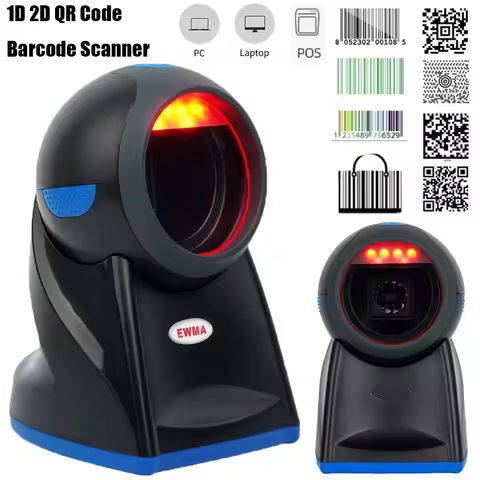 Leshine Barcode Scanner 1D 2D QR Code Barcode Scanner for Supermarkets Retail Barcode Reader for PC