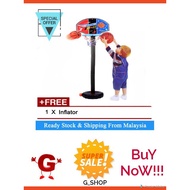 Mainan kanak-kanak/ basket ball/ bola/mainan/Early Learning Kids Basketball Game with Adjustable Hei