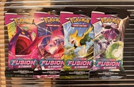 🔥【Pokemon Fusion Strike Sleeved Boosters｜絕版升值系列】🔥 Sword & Shield Fusion Strike Sleeved Pack Set (4 A