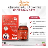 Kiddie Brain & Eye Fish Oil Pills for Children from 6 Years Old Supplementing DHA, EPA Brain and Vis