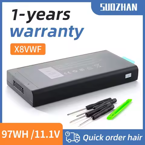 SUOZHAN 11.1V 65Wh 97Wh X8VWF 5XT3V 4XKN5 Laptop Battery for DELL CJ2K1 09FN4 DKNKD Latitude 14 7404