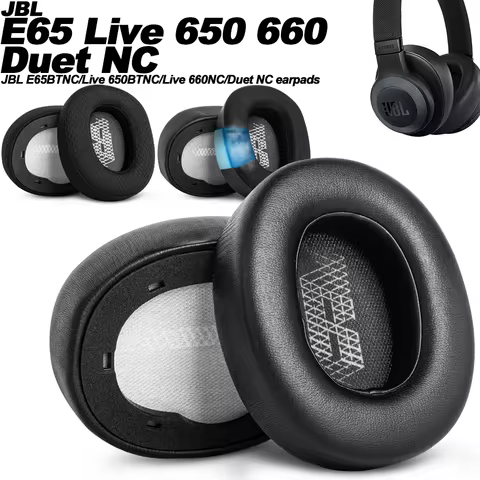 Earphone Pads for JBL E65BTNC/Live 650BTNC/Live/Live 660NC/Duet NC Live 770NC Replacement Earpads Ea