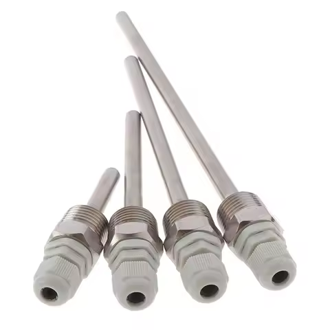 Temperature Sensor Housing 4-tooth Blind Tube Stainless Steel Probe 1/2 BSP G Thread For Temperature
