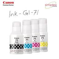 Canon Ink GI - 71 BK, C, M, Y for Model G1020, G2020, G3020, G3060, G3770/G4770