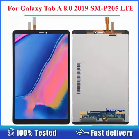 Compatible For Samsung Galaxy Tab A 8.0 2019 SM-P205 LTE P205 LCD Display Screen Touch Digitizer Ful