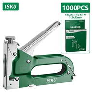 ISKU Staple Gun Staples Tembak Hekter Tembak Gun Tracker Staples 3in1 Stapler Tembak Jok