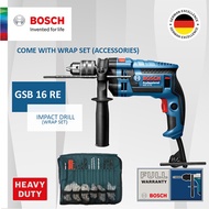 [Official E-Store] Bosch GSB 16 RE Impact Drill (WRAP SET). Powerful 750W with Value Accessories Kit