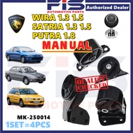 FIS Engine Mounting Kit Set Proton Wira Satria Putra Auto Manual With Bracket Mounting Enjin